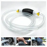 Manual Car Bike Fuel Transfer Pump | Liquid Pipe Siphon Tool for Petrol Diesel, Water, Fish Tank, Oil Liquid Water Fish Tank-thumb3