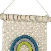 SUTRAM Macrame Wall hanging for kids room - Rainbow wall decor, 8X15inches-thumb3