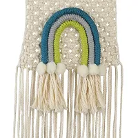 SUTRAM Macrame Wall hanging for kids room - Rainbow wall decor, 8X15inches-thumb4