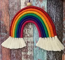 Merakibyrashi | Handcrafted Macrame Wall Hanging | Rainbow Design | Home  Decor | Wall Decor | Wall Accessories | 7 Layers Multicoloured-thumb1