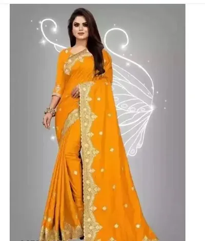 Elegant Art Silk Saree with Blouse piece For Women