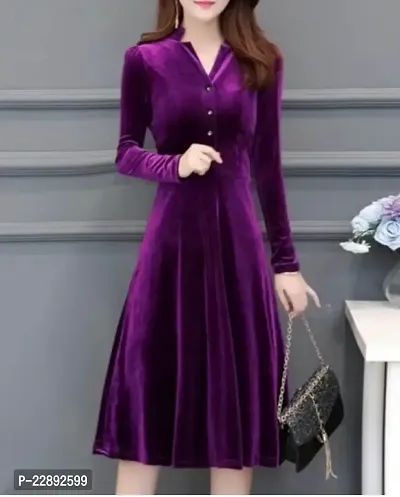 Buy Rudraaksha Velvet Stylish Solid Dress For women Online at Best Prices  in India - JioMart.