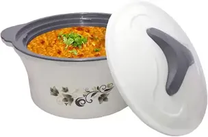 Granite 2200ML Casserole Insulated Thermal Hotpot Hot Cold Food Carrier Storage Stainless Steel Inner for Serving Soup/Dal/Rice/Rotis/Sabji/Kheer/Desserts/Make in India Product (Grey) Serve Casserole-thumb3