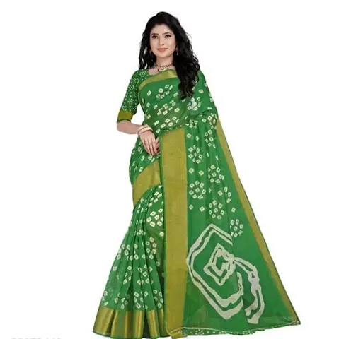 Trending Cotton Saree with Blouse piece 