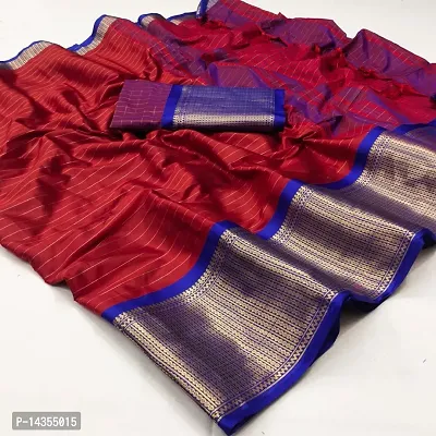 MAROON COLOUR SILK SOLID JACQUARD SAREE