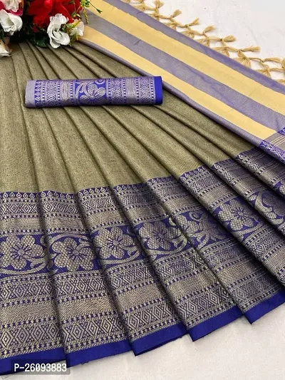 Classic Cotton Silk Jacquard Saree with Blouse piece