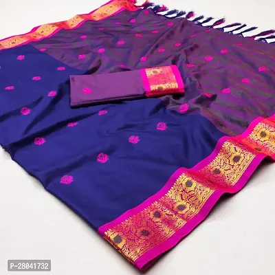 Classic Cotton Silk Saree with Blouse piece for women