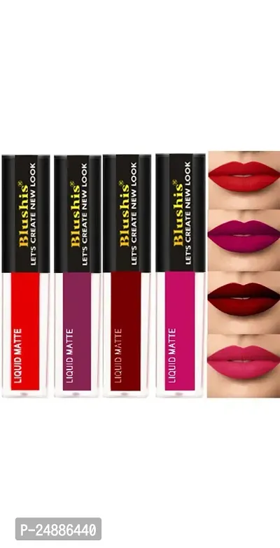 RED EDITION 4 IN 1 MATTE MINI LIQUID LIPSTICK SET OF 4-thumb0