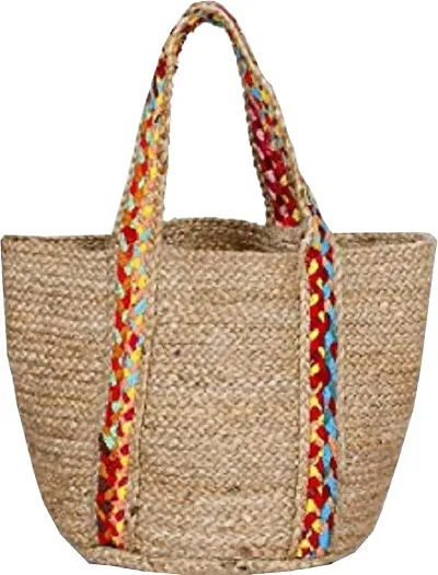 Samarth Multicolor Shopping Jute Bag