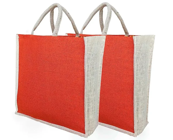 Lrge jute bags for shopping, Heavy Duty jute Bags Pack of 2