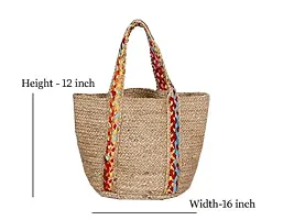 Samarth Multicolor Shopping Jute Bag-thumb2