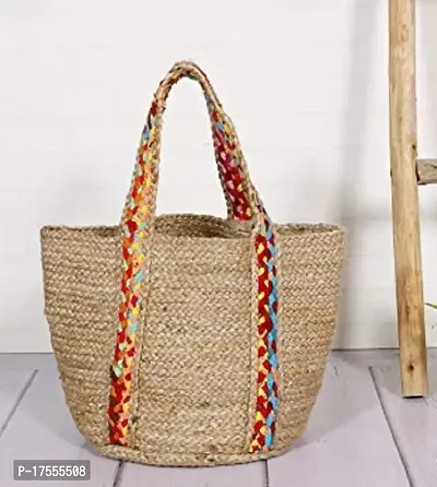 Samarth Multicolor Shopping Jute Bag-thumb2