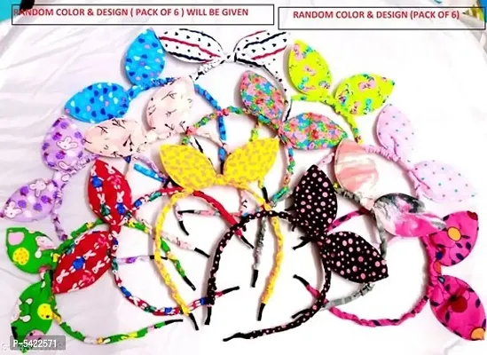 Princess Glittering Women Hair Accessories Material: Fabric Multipack: 6 Sizes:  Free Size (Length Size: 10 cm, Width Size: 8 cm)   Country of Origin: India-thumb0