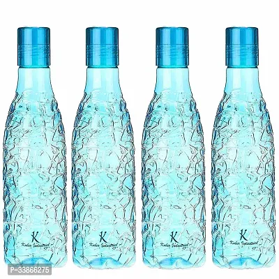 Stylish Plastic Water Bottles Pack Of 4-thumb0