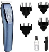 Professional Beard Trimmer For Man Runtime: 45 Min Trimmer For Men  Women (1210), Blue, Battery Powered-thumb2