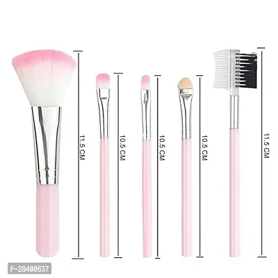 RIXTEC Synthetic Bristle Makeup Brush Set, 5 Piece