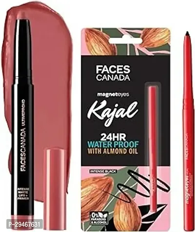 FACES CANADA Magneteyes Kajal -  0.35g | 24 Hr Long Stay | One Stroke Smooth Glide | Waterproof, Smudgeproof  Fadeproof | Deep Matte Finish |