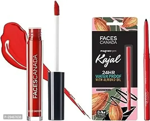 FACES CANADA Magneteyes Kajal -  0.35g | 24 Hr Long Stay | One Stroke Smooth Glide | Waterproof, Smudgeproof  Fadeproof | Deep Matte Finish |