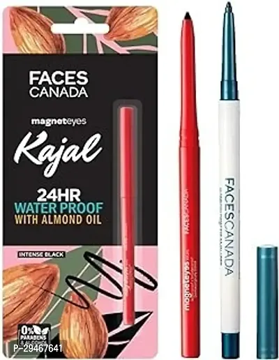 FACES CANADA Magneteyes Kajal -  0.35g | 24 Hr Long Stay | One Stroke Smooth Glide | Waterproof, Smudgeproof  Fadeproof | Deep Matte Finish |-thumb0