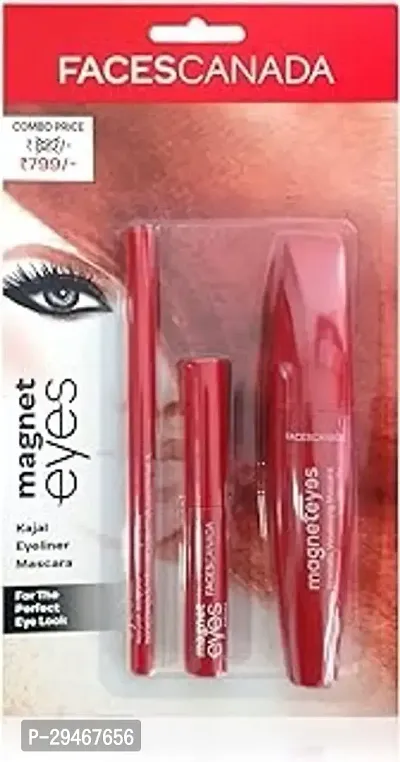 FACES CANADA Magneteyes Kajal -  0.35g | 24 Hr Long Stay | One Stroke Smooth Glide | Waterproof, Smudgeproof  Fadeproof | Deep Matte Finish |