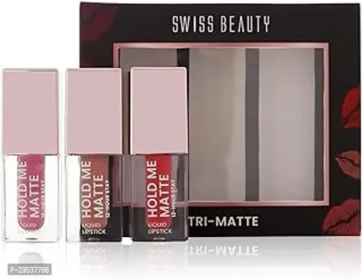 Happinessinside Professional Lipstick Combo Pack, Blushed Nude Edition Liquid Mini Lipsticks Matte Finish-thumb0