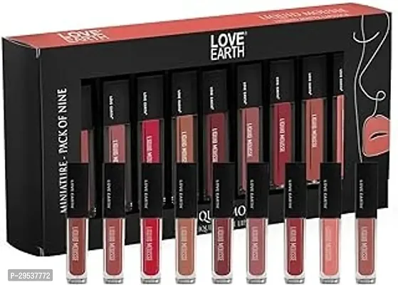 Happinessinside Professional Lipstick Combo Pack, Blushed Nude Edition Liquid Mini Lipsticks Matte Finish