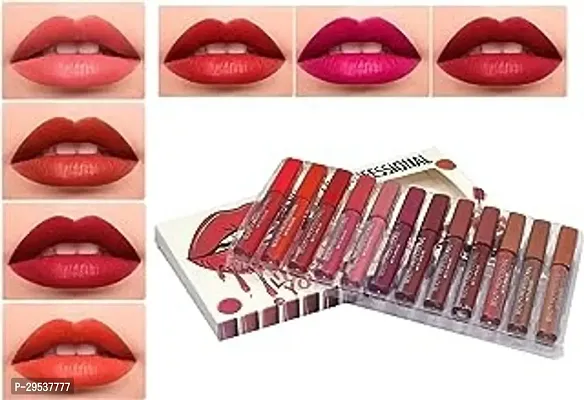 Happinessinside Professional Lipstick Combo Pack, Blushed Nude Edition Liquid Mini Lipsticks Matte Finish-thumb0