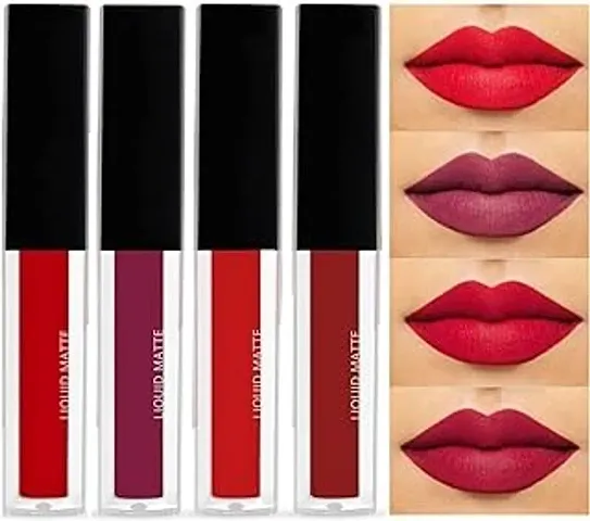 Happinessinside Professional Lipstick Combo Pack, Blushed Nude Edition Liquid Mini Lipsticks Matte Finish