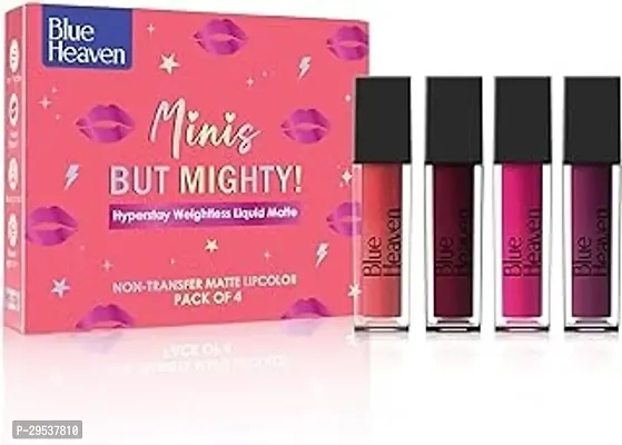 Happinessinside Professional Lipstick Combo Pack, Blushed Nude Edition Liquid Mini Lipsticks Matte Finish