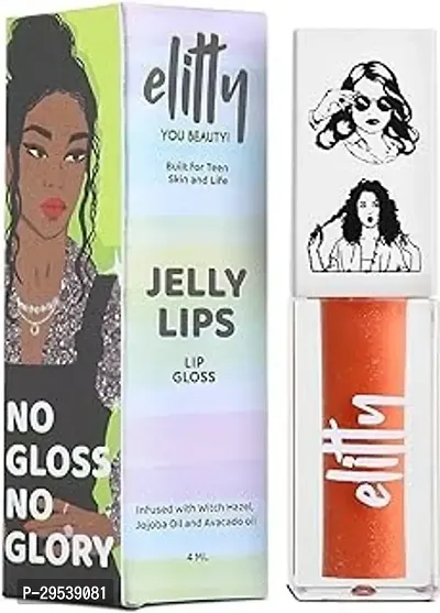 Nude Lip Gloss for High Shine, Glossy Finish  Hydrating Lips with Jajoba Oil  Vitamin E | Vegan  Cruelty-Free, Pretty Woke