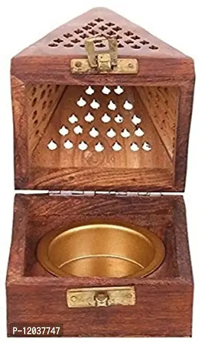 Giftswrap Wooden Handmde Incense/dhoop batti/agarbatti Holder/Stand Wooden Incense Holder-thumb3