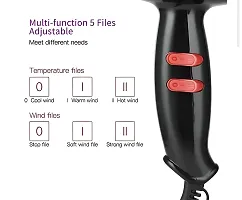 Professional Multi Purpose 6130 Salon Style Hair Dryer Hot And Cold M97 Hair Dryer  (1800 W, Black)-thumb4