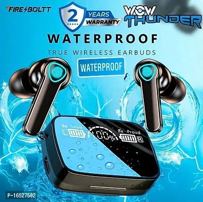 M19 Tws Bluetooth 5 0 Wireless Earbuds Touch Waterproof Ip7X Led Digital Display Bluetooth Headset Black True Wireless-thumb0