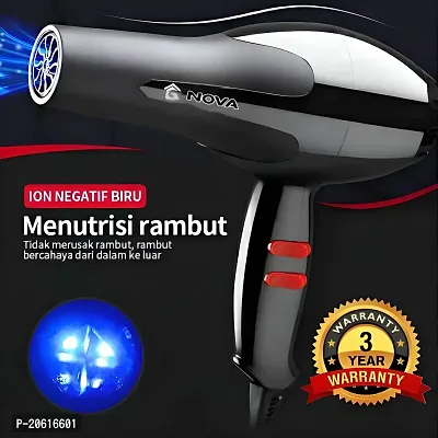 Professional BIG DRYER / BADA DRYER 1800 Watt Hair Dryer N -6130 Hot  Cold with 2 Speed and 2 Heat Setting Removable Filter and Airflow Nozzle hair dryer for men hair dryer for women hair dryer.-thumb0