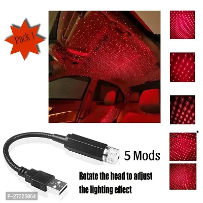 Car USB Star Ceiling Light Auto Roof Star Projector Lights,Plug  Play Car Home Ceiling Romantic USB Night Light with Romantic Atmosphere for Car, Ceiling, Bedroom, Party (Multicolor)