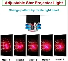 Star Night Projector Light for Car Universal Atmosphere Lamp For Party Decoration Home Bedroom Car Interior (Red)-thumb2