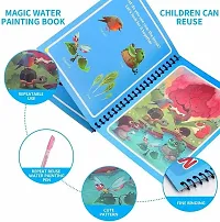 Water Magic Book (Pack of 1) Magic Doodle Pen, Coloring Doodle Drawing Board Games for Kids, Educational Toy for Growing Kids(Assorted Design)-thumb1