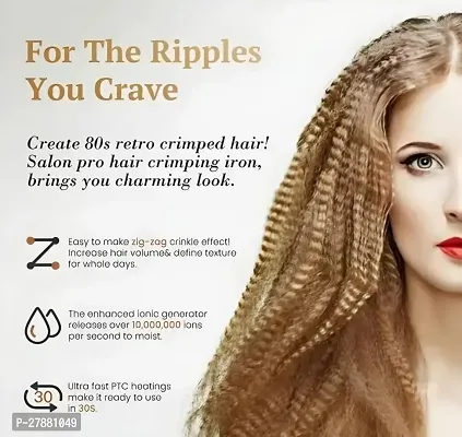 Hair Crimper NHC-8006 Best Hair Curler for Women With ceramic plate Electric Hair Curler Crimper-thumb4