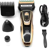 3 in 1 Perfect Shaver, Hair Clipper and Nose Rechargeable Trimmer Trimmer 45 min Runtime 1 Length Settings  (Multicolor)-thumb1