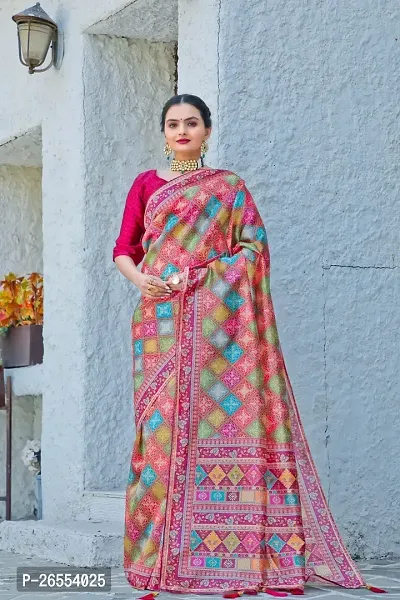 Classic Cotton Silk Printed Saree with Blouse piece-thumb3