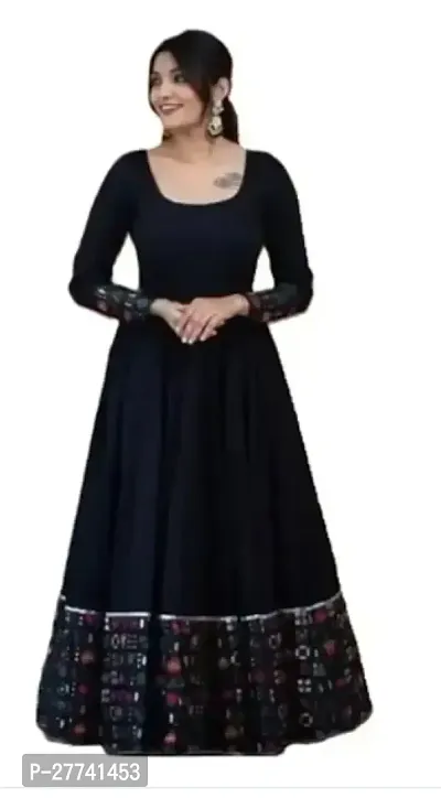 beautiful Crepe Long length Anarkali Kurta-thumb0