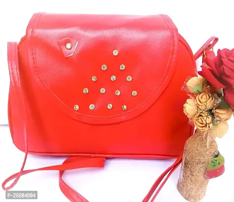 Stylish Red PU  Handbags For Women