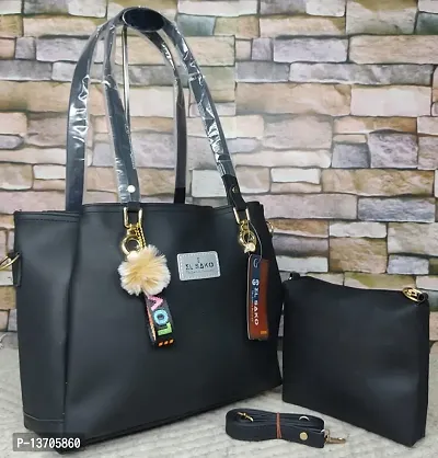 Fancy PU Handbags With Sling Bag for Women-thumb0