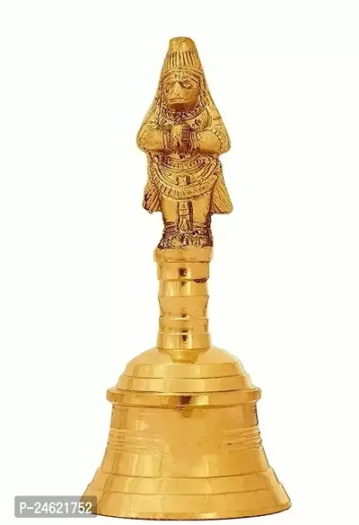 Beautiful Metals Brass Pooja Bell Hanuman-thumb0