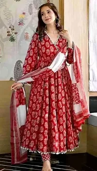 Stylish Rayon Kurta, Bottom and Dupatta Set for Women-thumb1