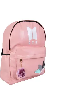 Nishi? Waterproof Backpack, Girls  Women Stylish Trendy College, School  College Bag (black) (PINK)-thumb1