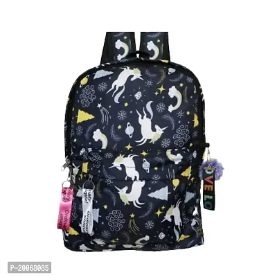 Nishi? Waterproof Backpack, Girls  Women Stylish Trendy College, School  College Bag (Black unicorn)