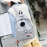 Nishi? Medium Kids Backpack Waterproof Backpack, Girls  Women Stylish Trendy College, School  College Bag (GREY)-thumb2