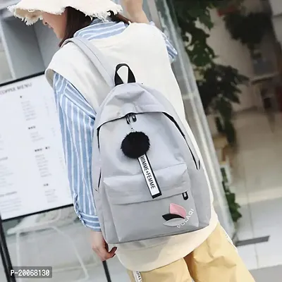 Nishi? Medium Kids Backpack Waterproof Backpack, Girls  Women Stylish Trendy College, School  College Bag (GREY)-thumb3