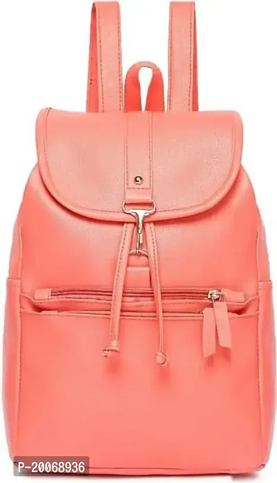 Nishi? Waterproof Backpack, Girls  Women Stylish Trendy College, School  College Bags (PEACH)